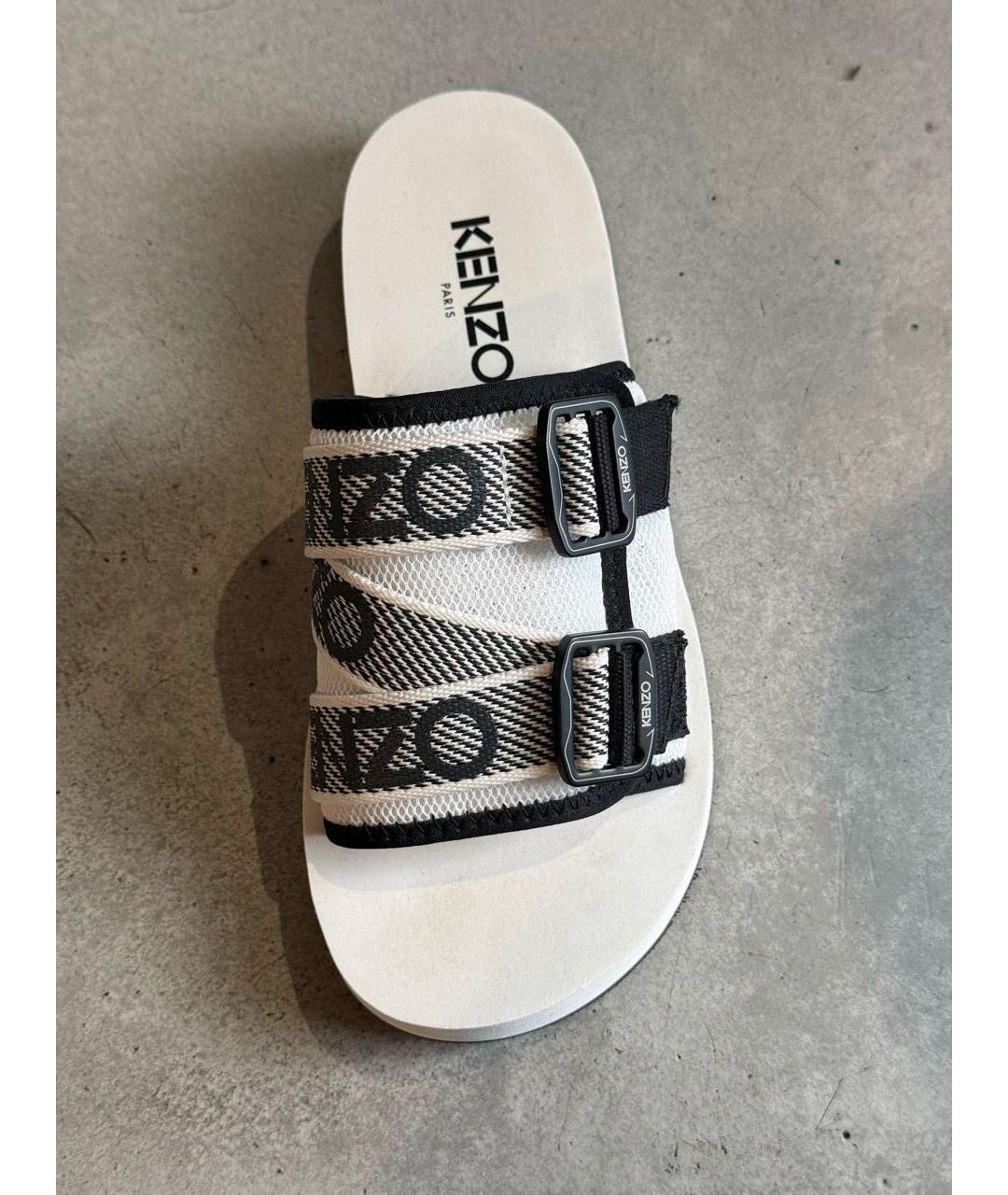 KENZO Белые шлепанцы, фото 2