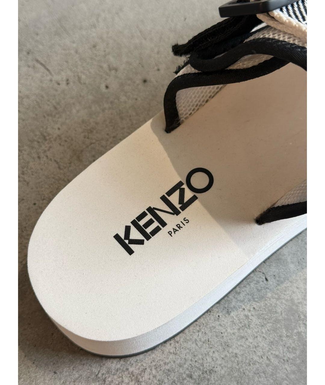 KENZO Белые шлепанцы, фото 5