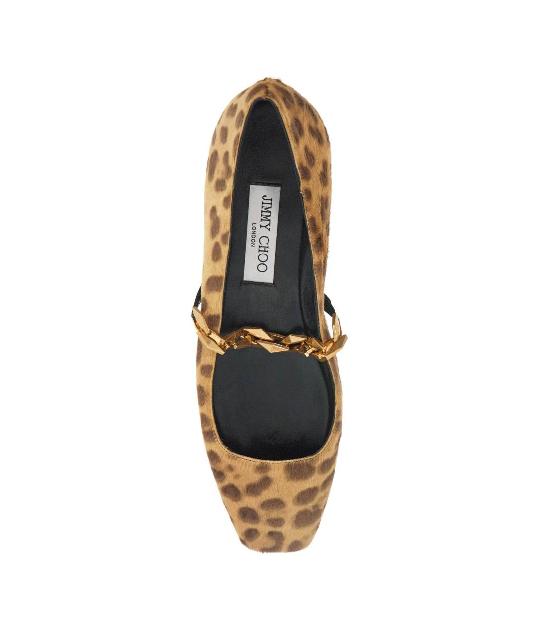 JIMMY CHOO Коричневые балетки, фото 2