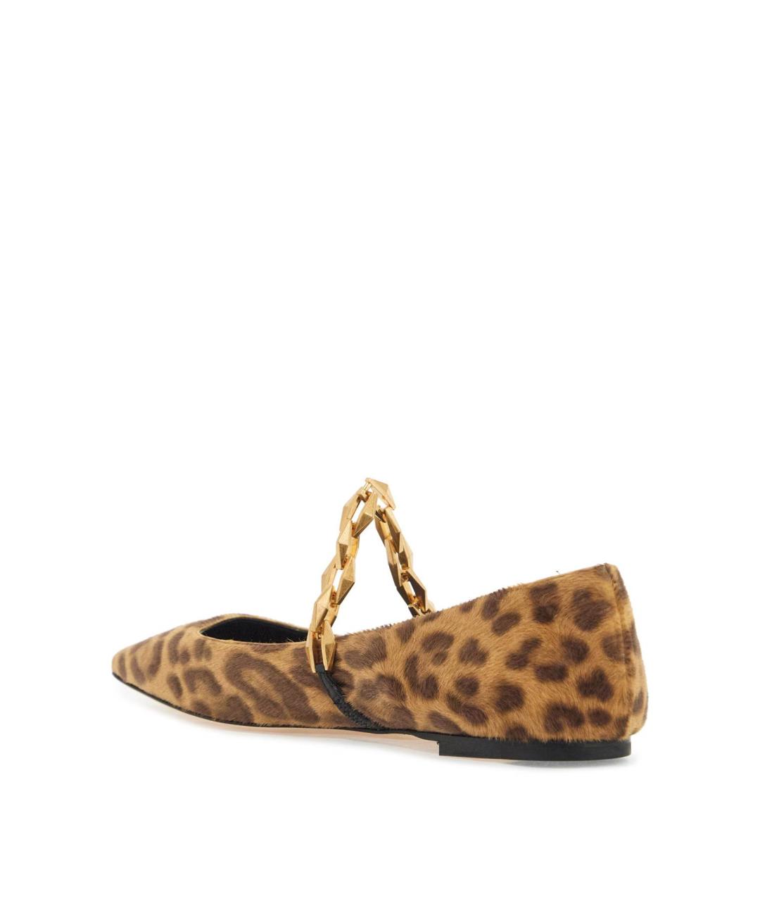 JIMMY CHOO Коричневые балетки, фото 3
