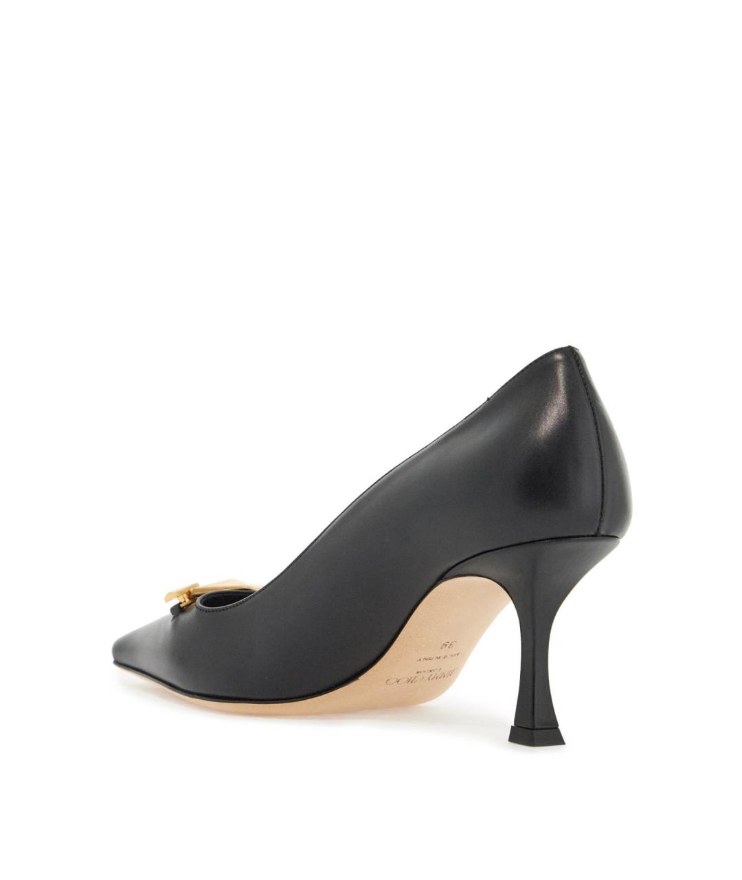 JIMMY CHOO Черные кожаные туфли, фото 3