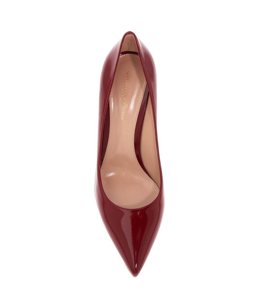 GIANVITO ROSSI Красные кожаные туфли, фото 2