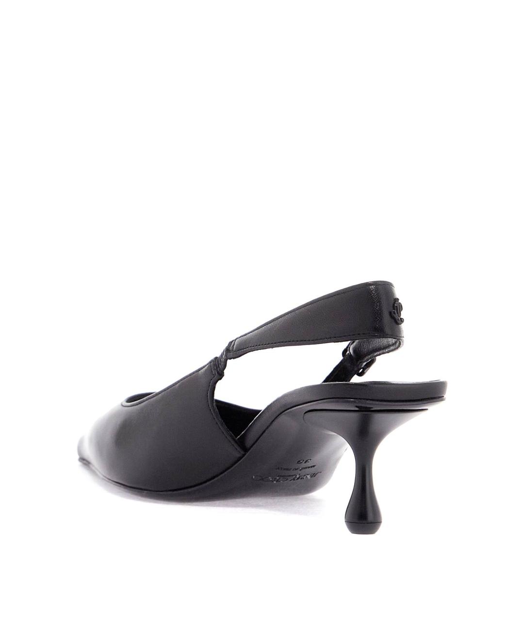 JIMMY CHOO Черные кожаные туфли, фото 3