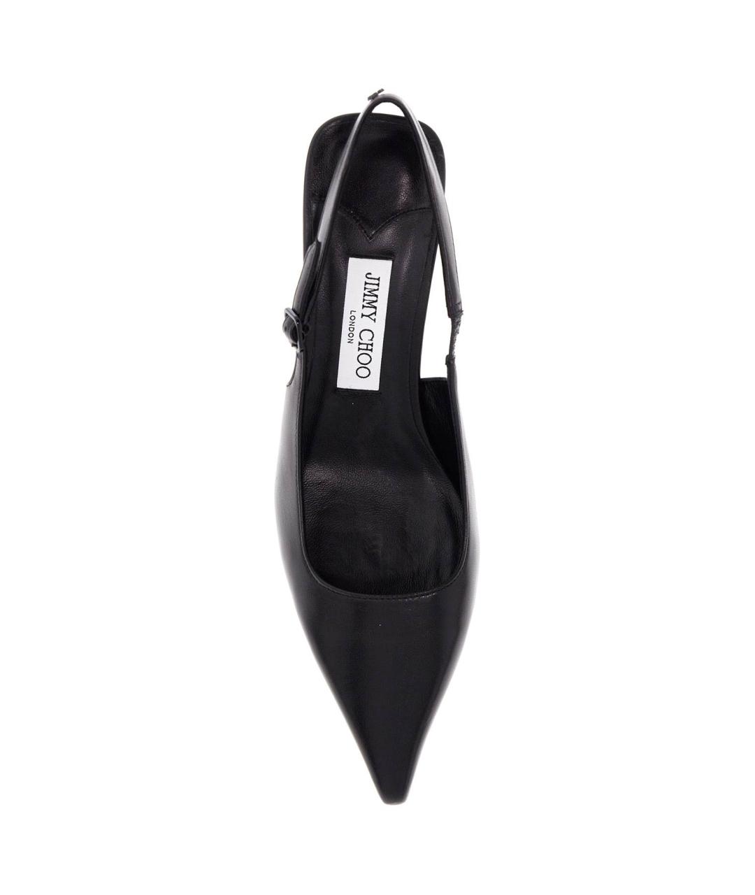 JIMMY CHOO Черные кожаные туфли, фото 2