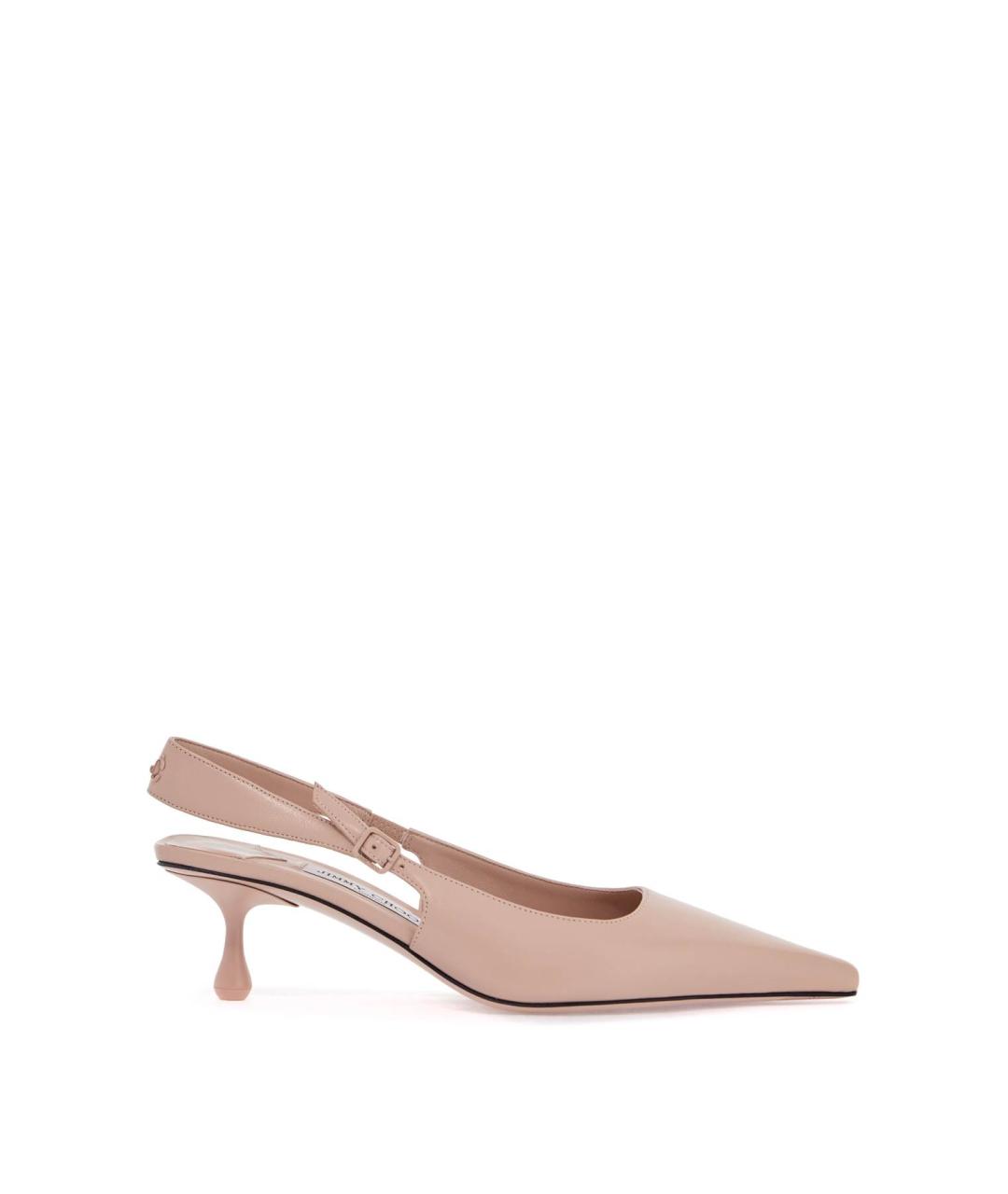 JIMMY CHOO Розовые кожаные туфли, фото 1