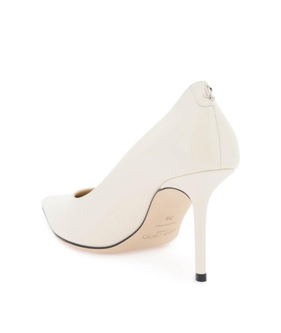 JIMMY CHOO Белые кожаные туфли, фото 3