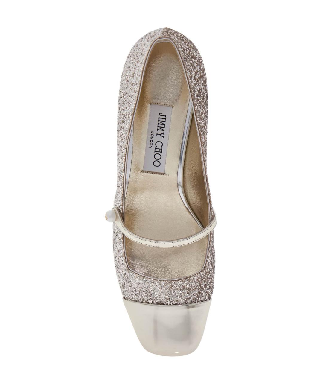 JIMMY CHOO Золотые туфли, фото 2