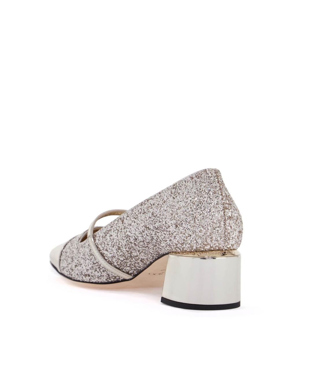JIMMY CHOO Золотые туфли, фото 3