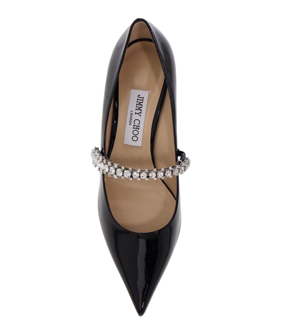 JIMMY CHOO Черные кожаные туфли, фото 2
