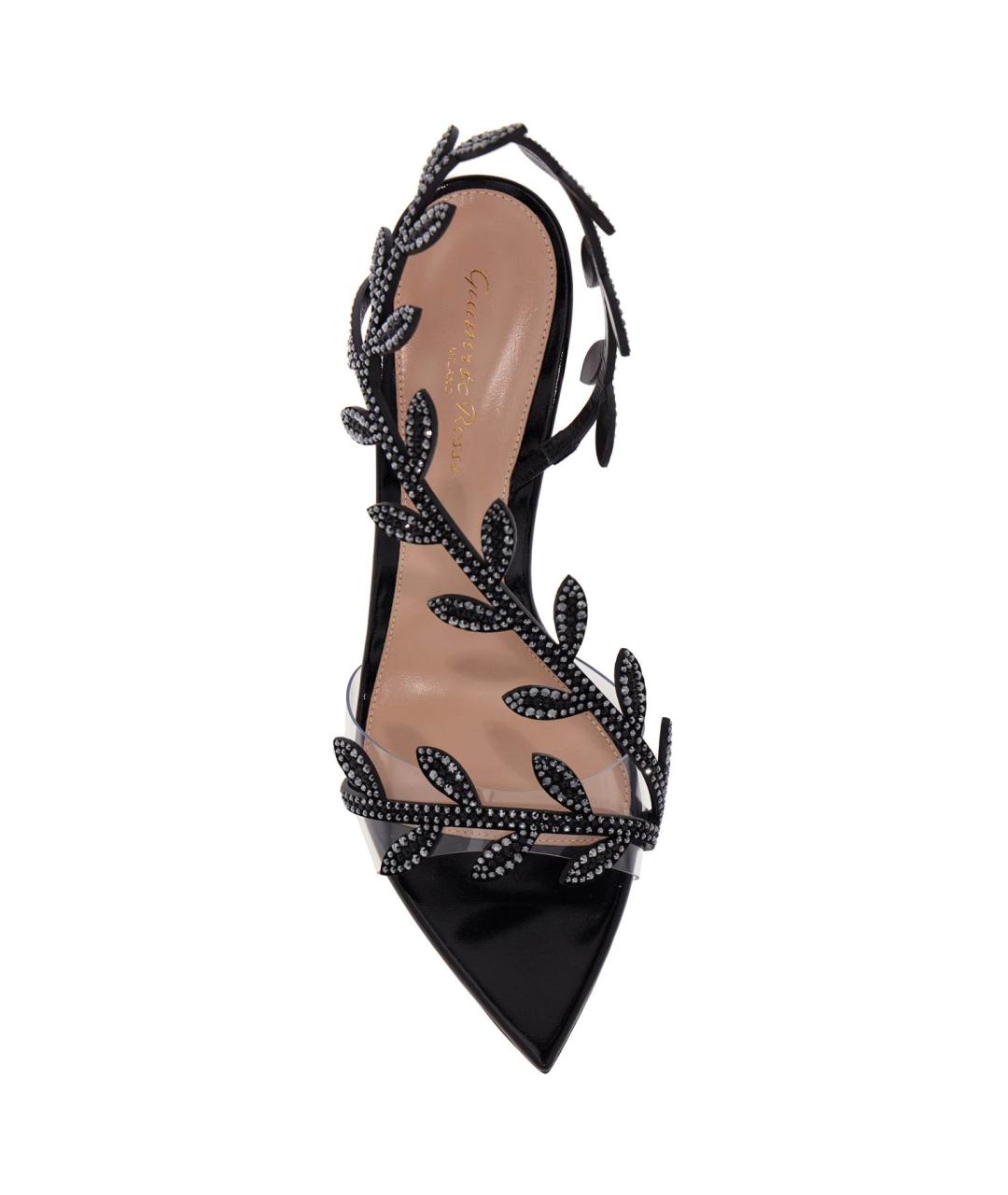 GIANVITO ROSSI Черные кожаные босоножки, фото 2