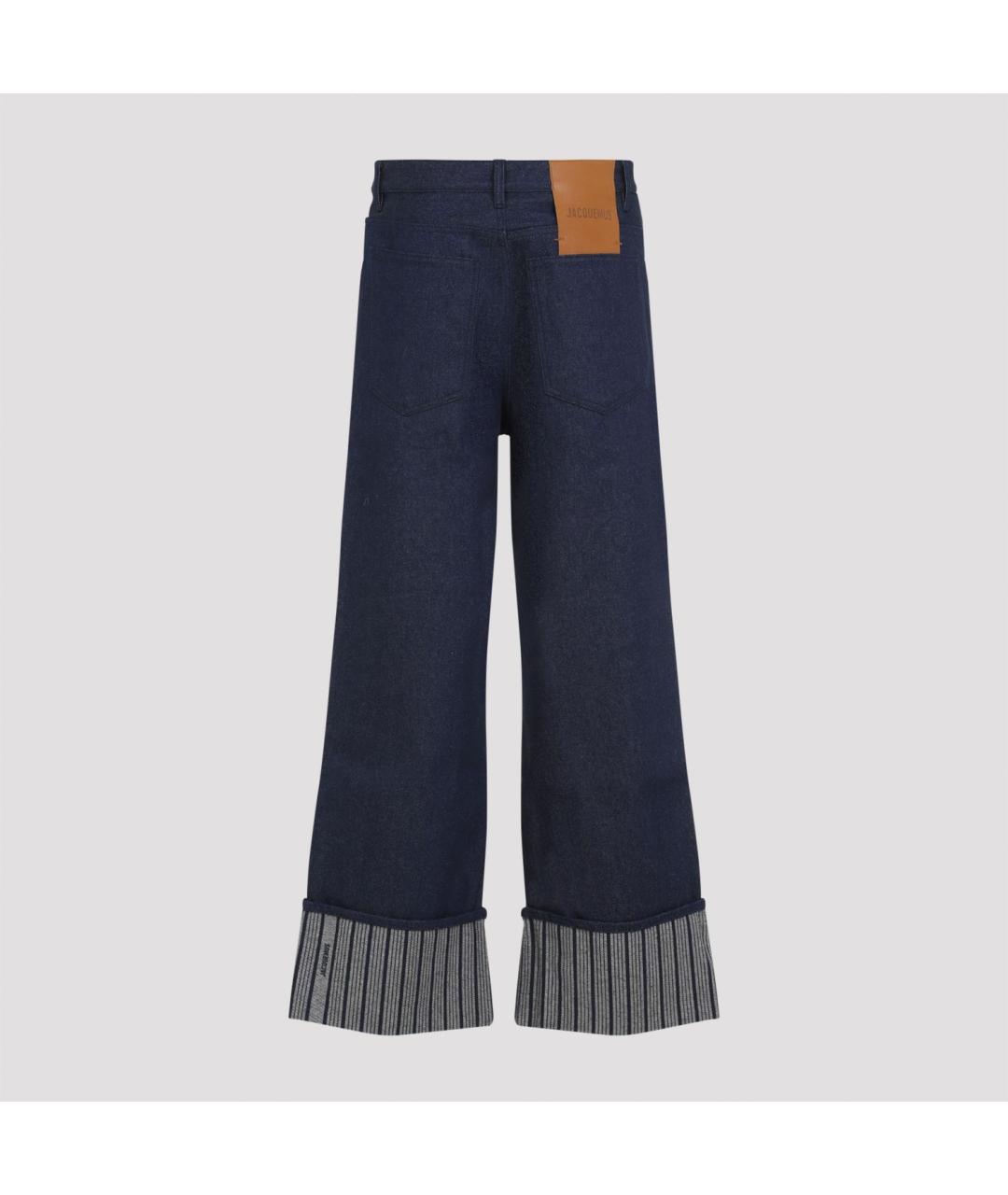 JACQUEMUS Синие хлопковые джинсы, фото 3