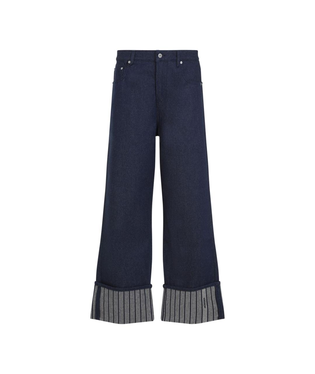 JACQUEMUS Синие хлопковые джинсы, фото 1