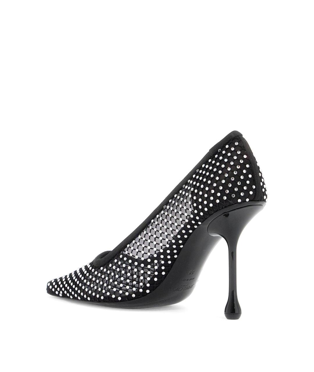 JIMMY CHOO Черные синтетические туфли, фото 4