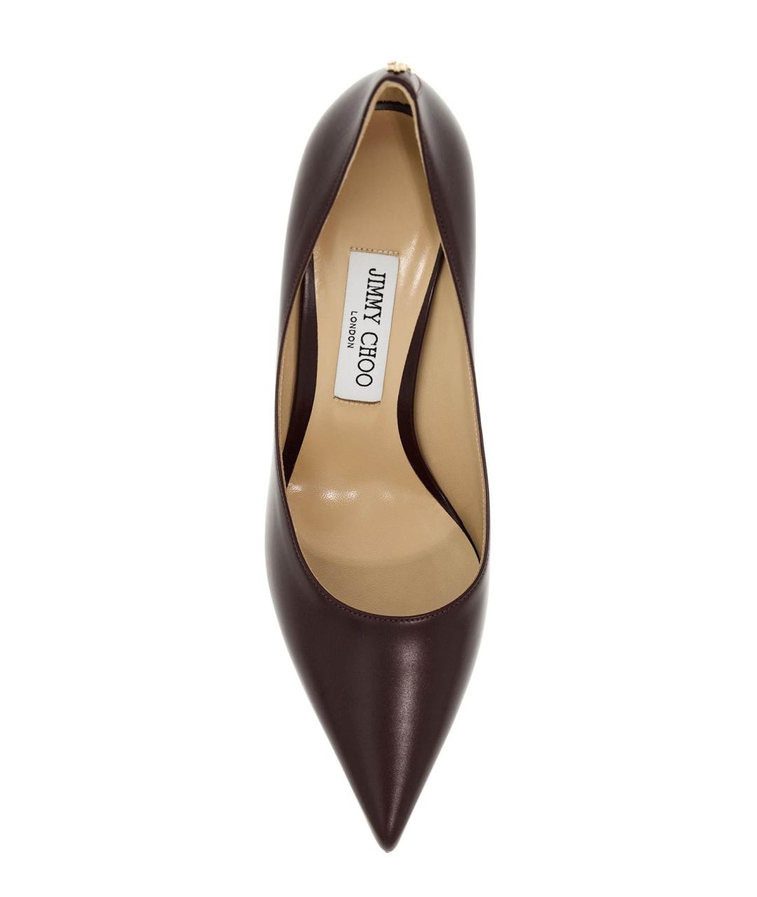 JIMMY CHOO Фиолетовые кожаные туфли, фото 3