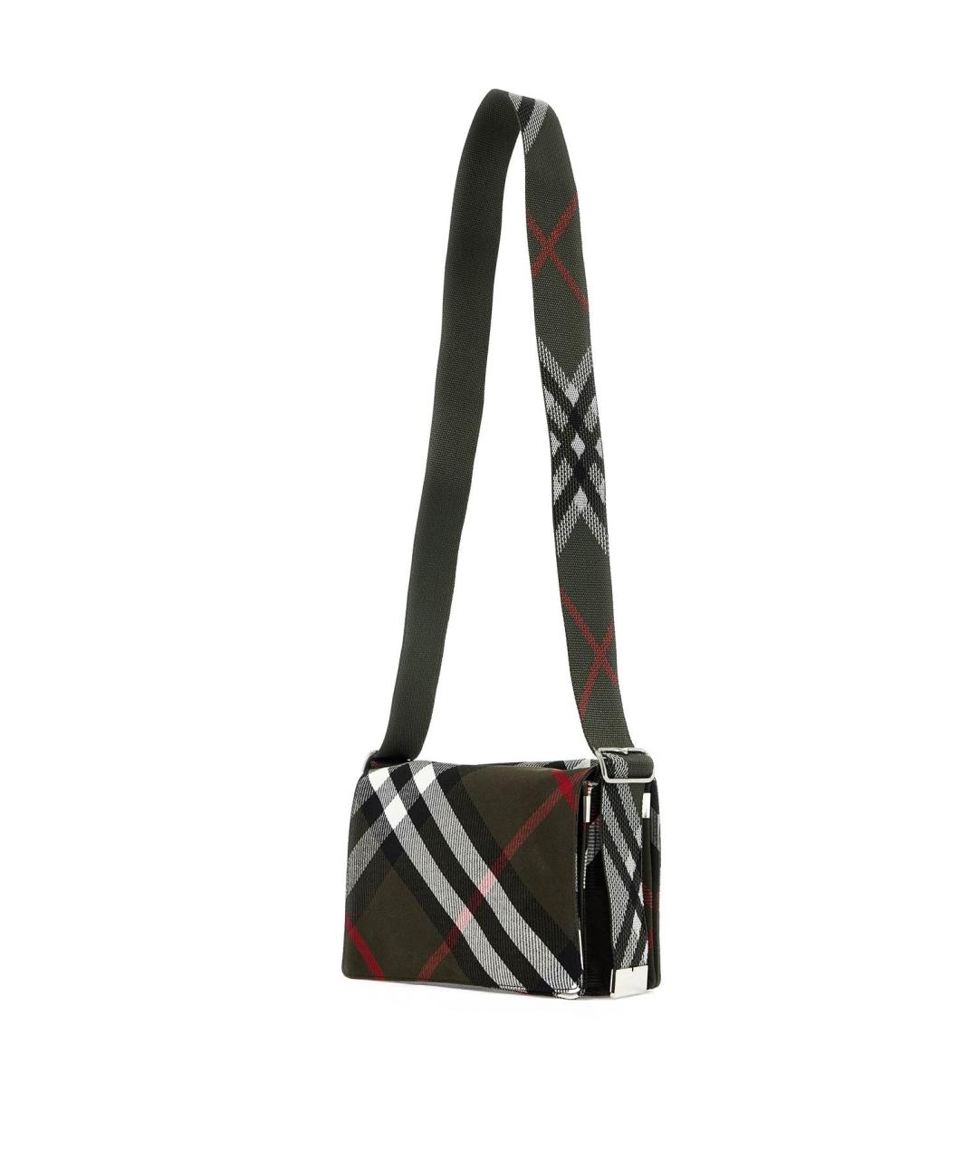 BURBERRY Хаки тканевая сумка на плечо, фото 4