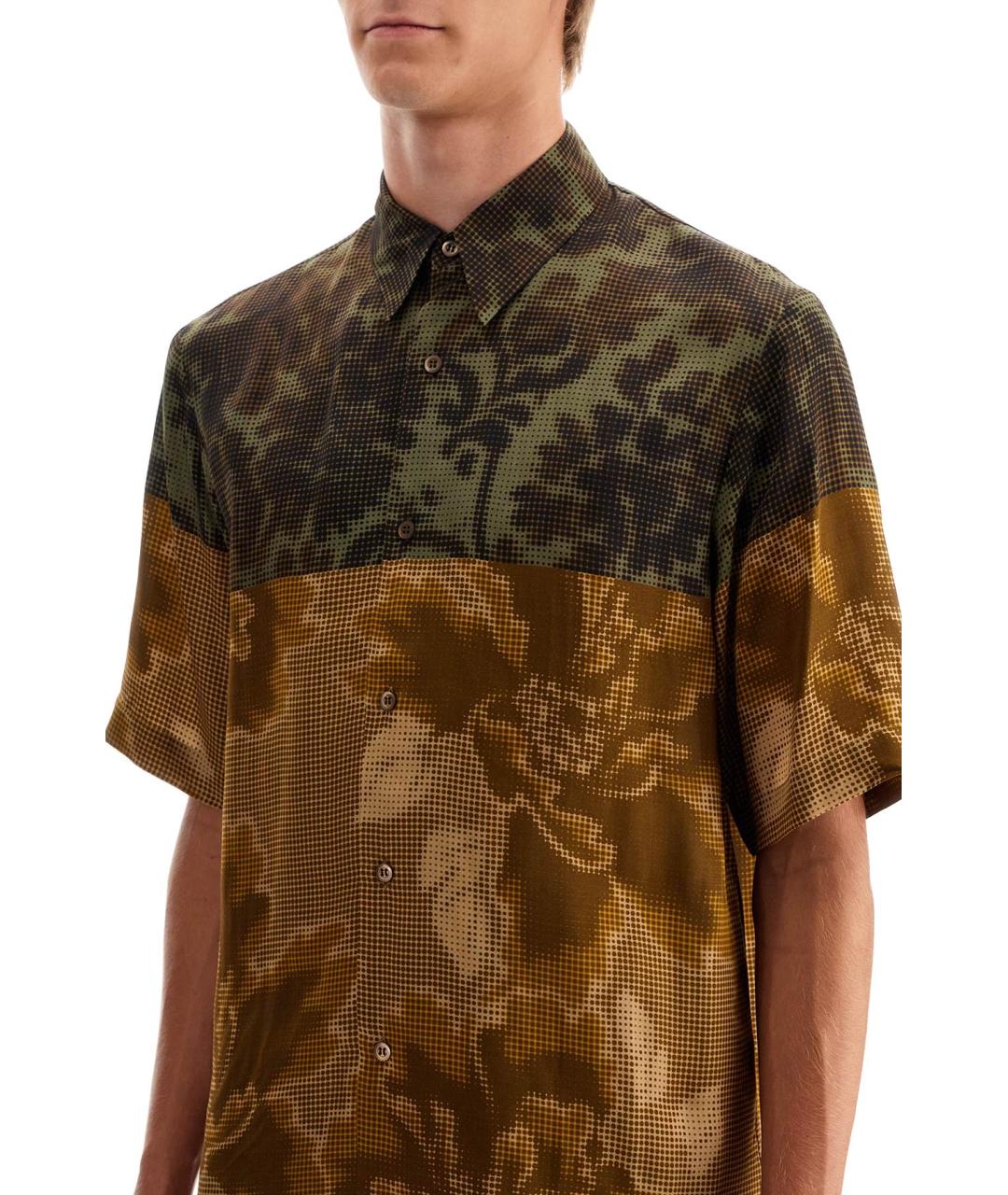 DRIES VAN NOTEN Коричневая кэжуал рубашка, фото 4