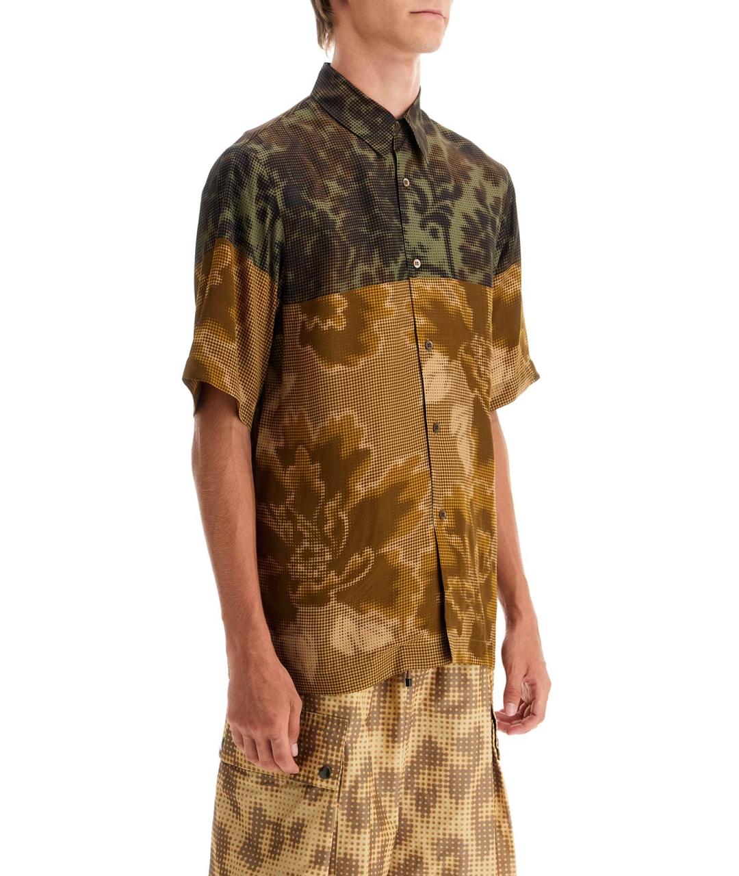 DRIES VAN NOTEN Коричневая кэжуал рубашка, фото 2