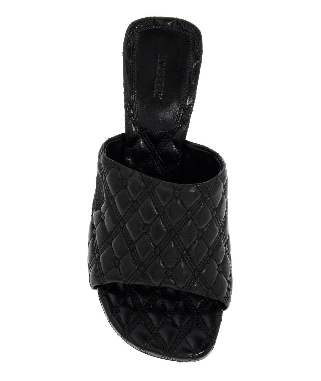 BURBERRY Черные кожаные туфли, фото 2