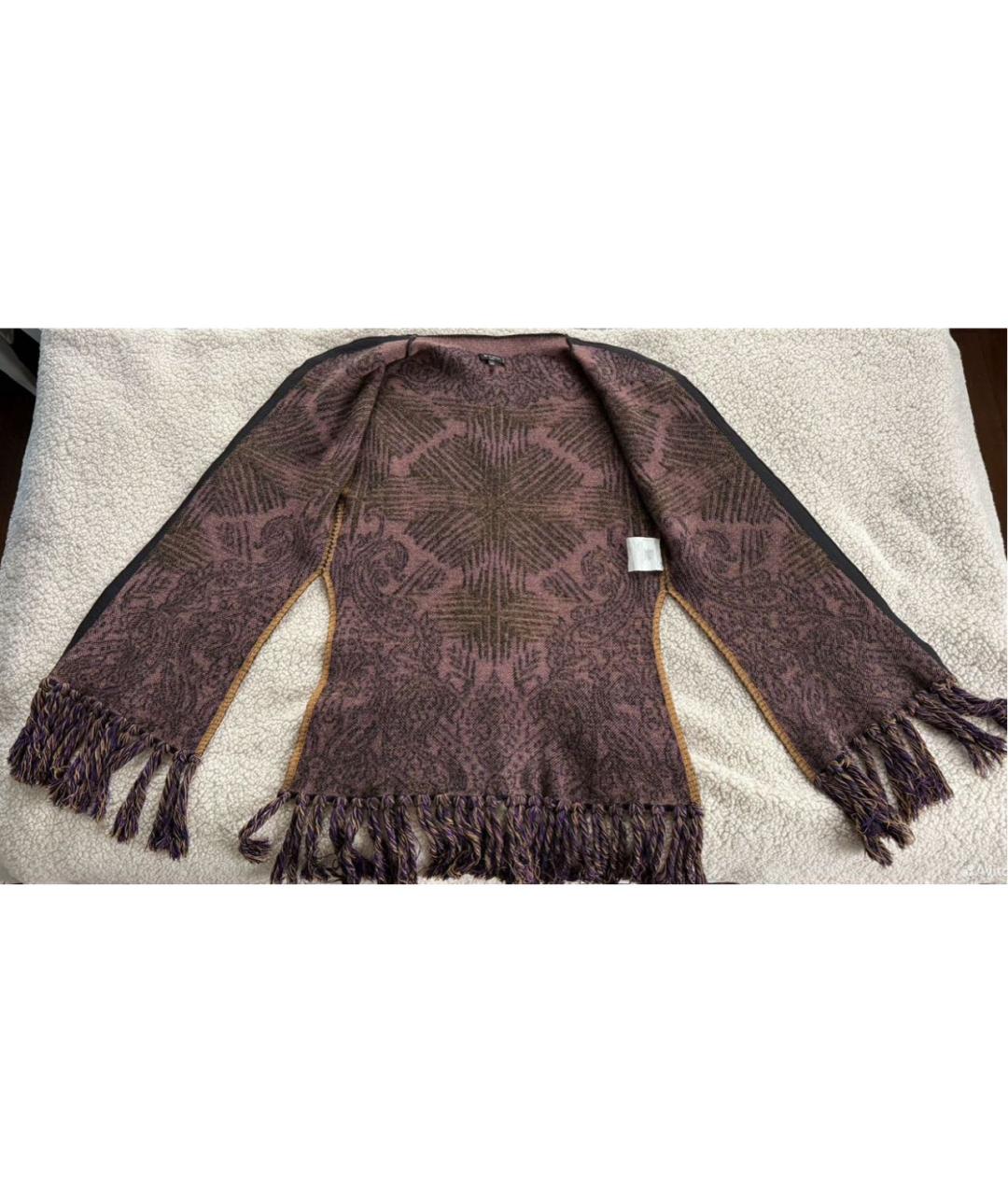 ETRO Фиолетовый шерстяной жилет, фото 6
