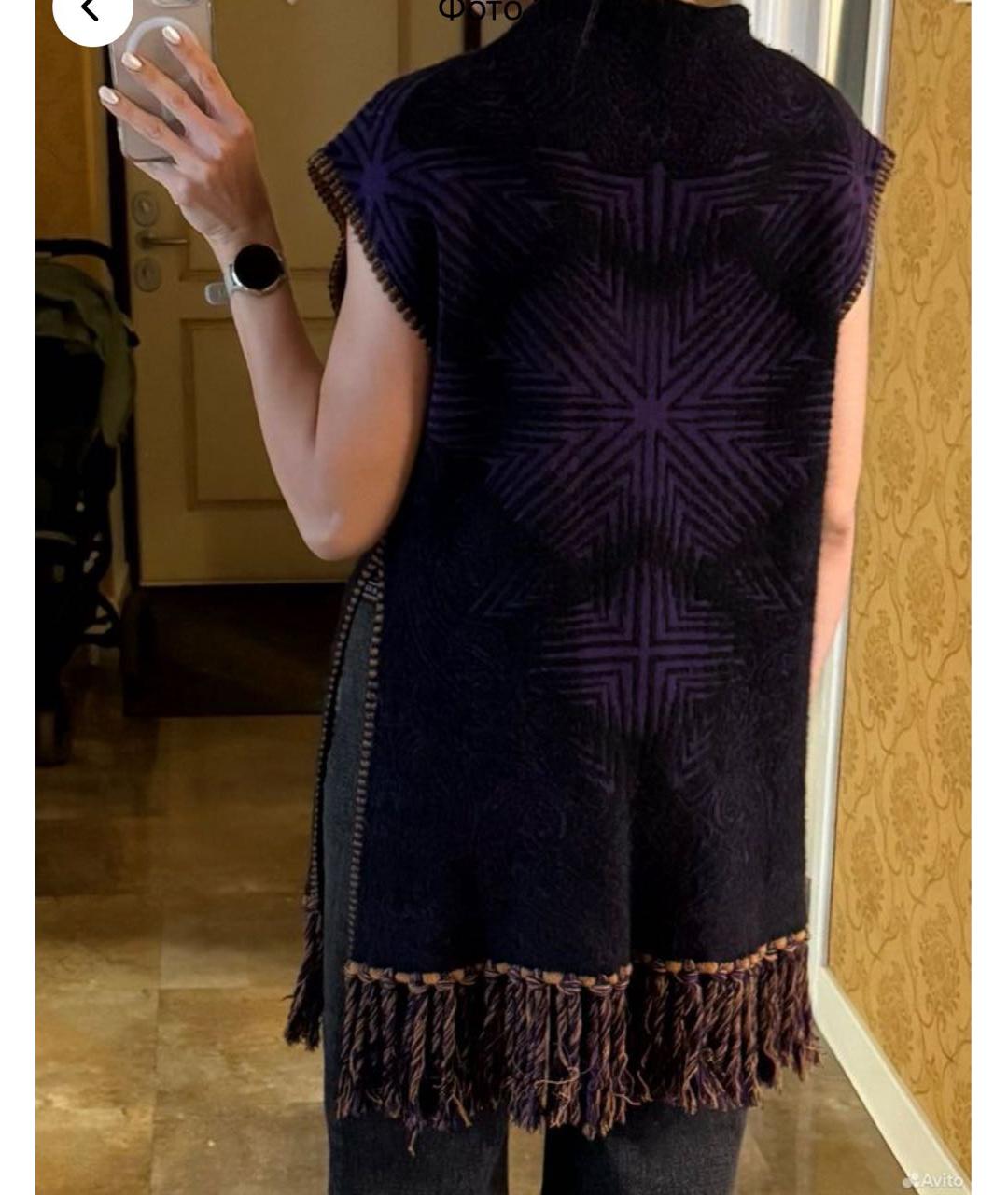 ETRO Фиолетовый шерстяной жилет, фото 5