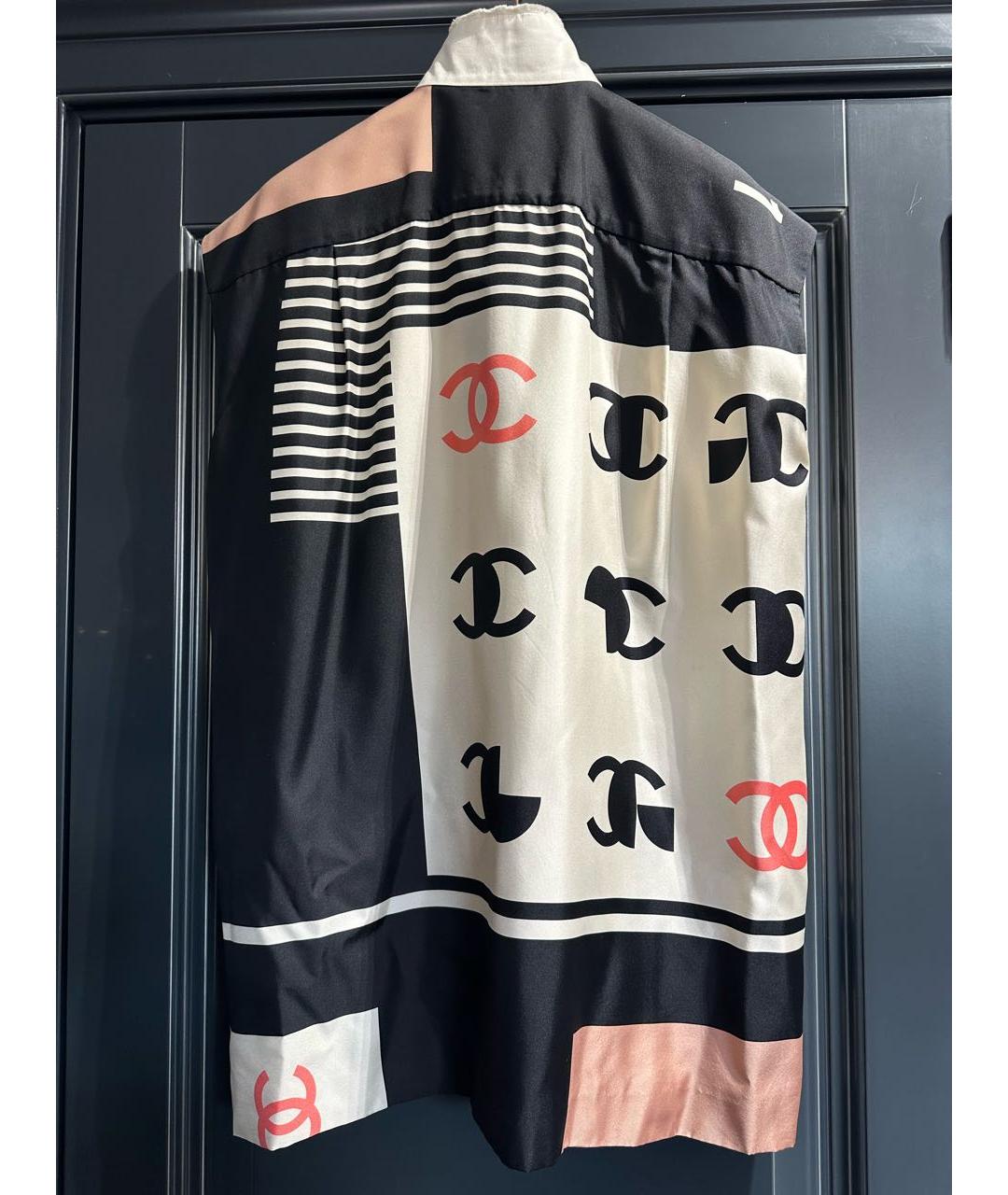 CHANEL Бежевое шелковое повседневное платье, фото 2