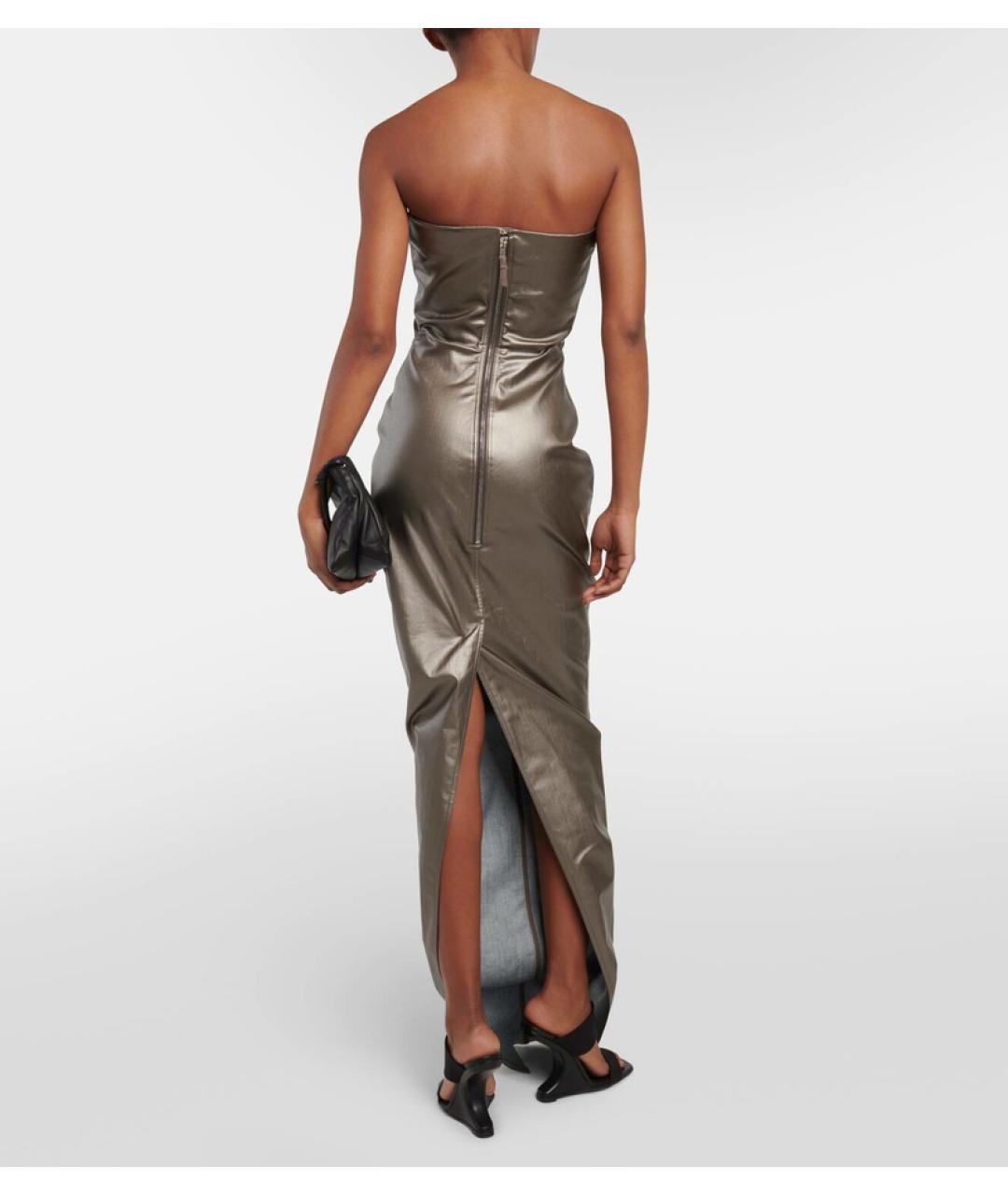 RICK OWENS Серое коктейльное платье, фото 3
