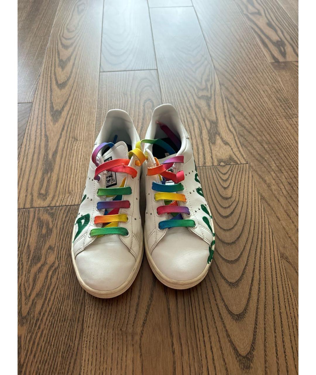 ADIDAS BY STELLA MCCARTNEY Белые кожаные кеды, фото 2