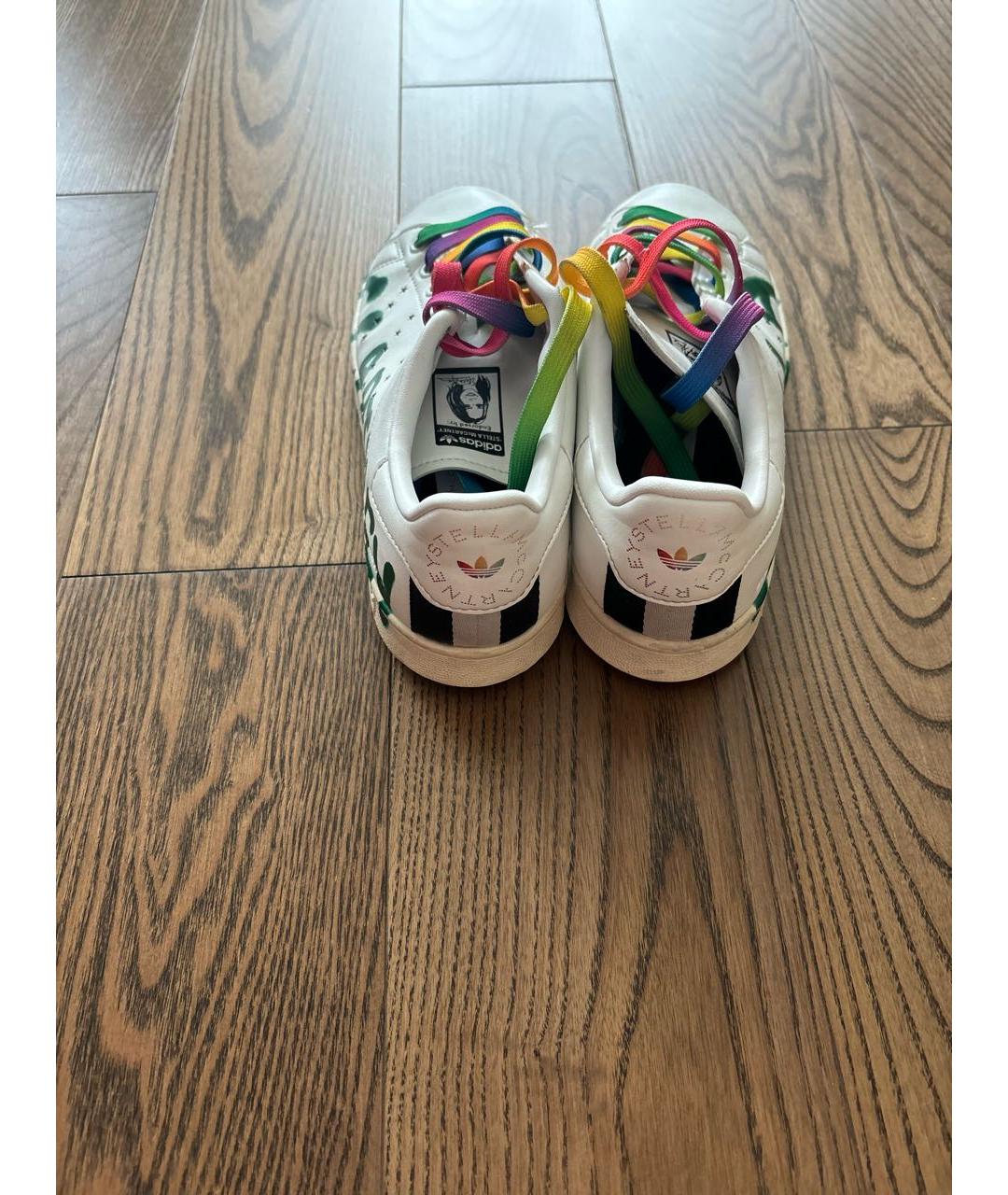 ADIDAS BY STELLA MCCARTNEY Белые кожаные кеды, фото 4