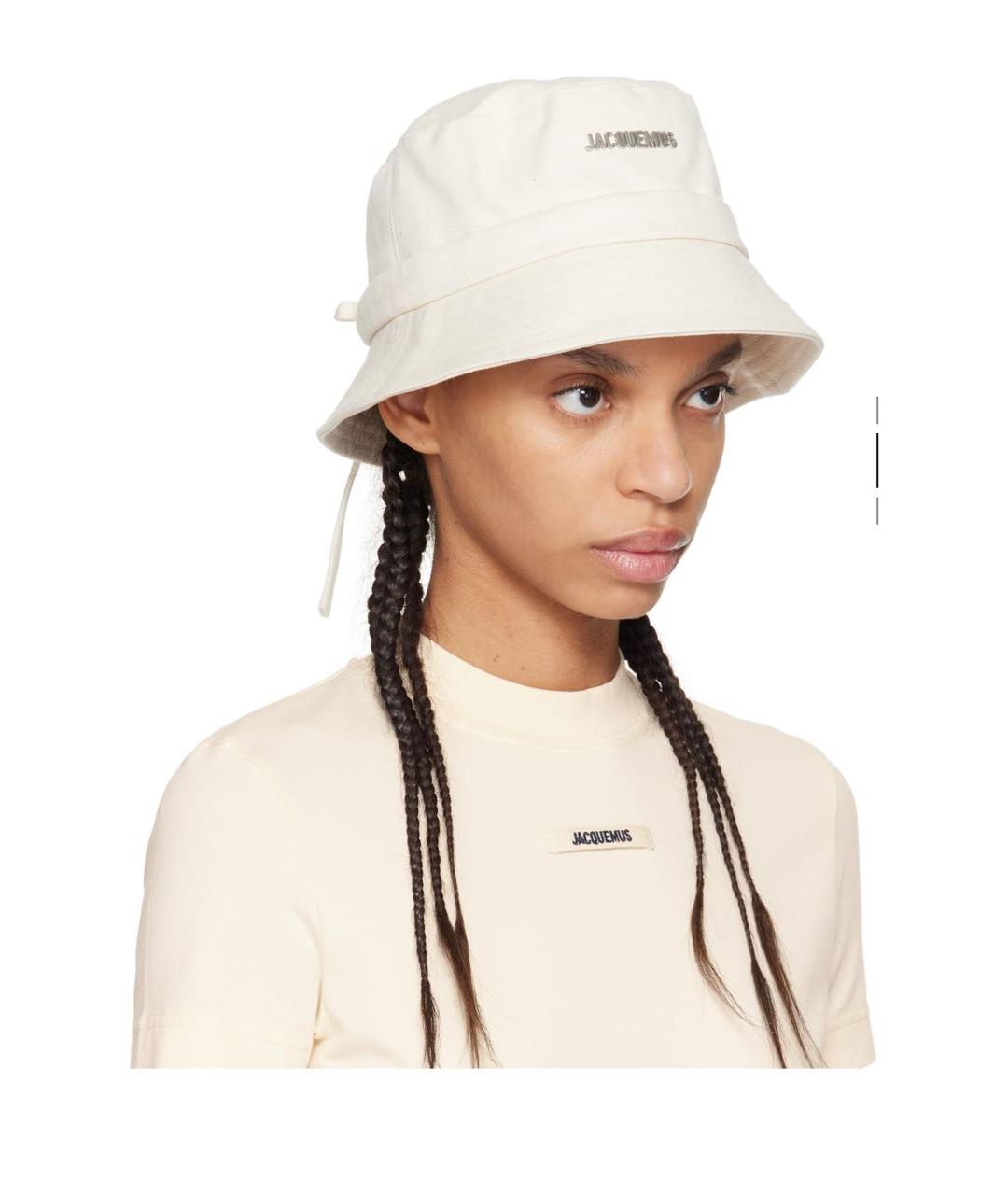 JACQUEMUS Белая панама, фото 2