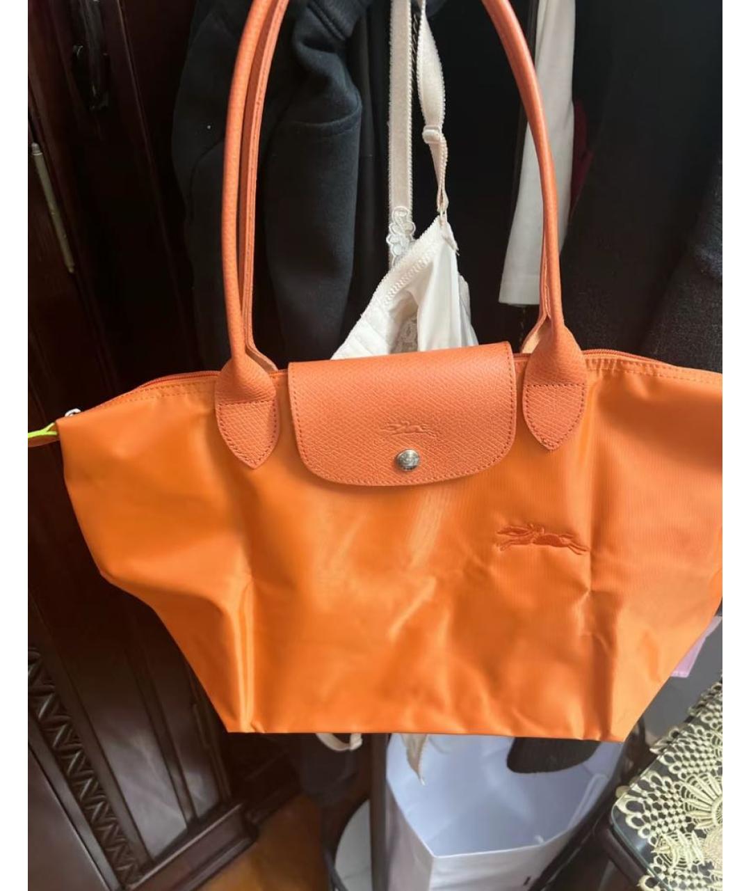 LONGCHAMP Оранжевая сумка тоут, фото 5