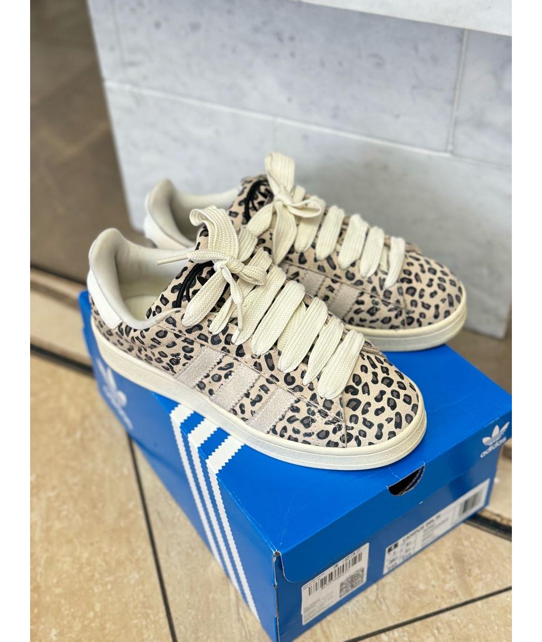 ADIDAS Бежевые замшевые кеды, фото 2