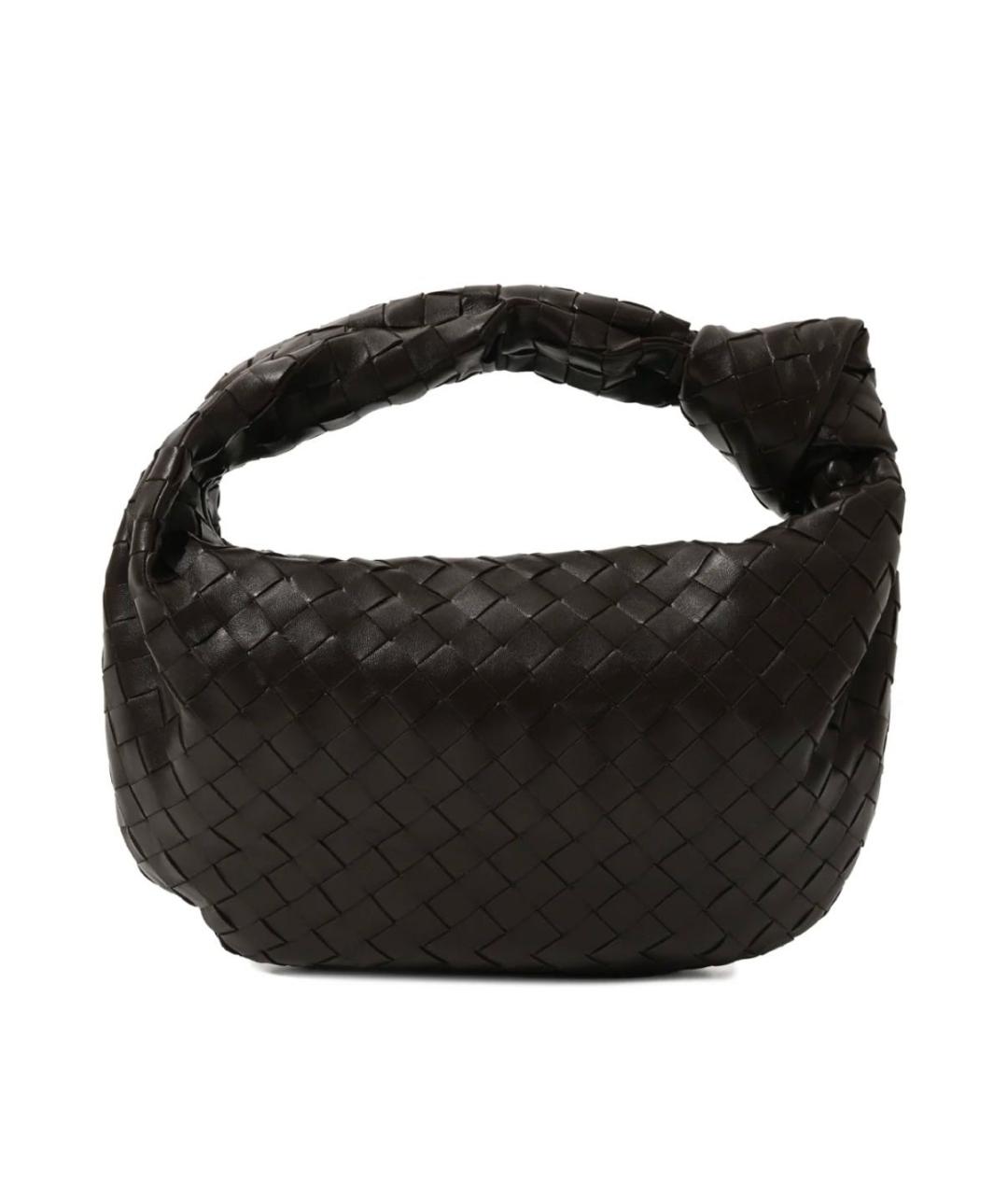 BOTTEGA VENETA Коричневая кожаная сумка с короткими ручками, фото 5