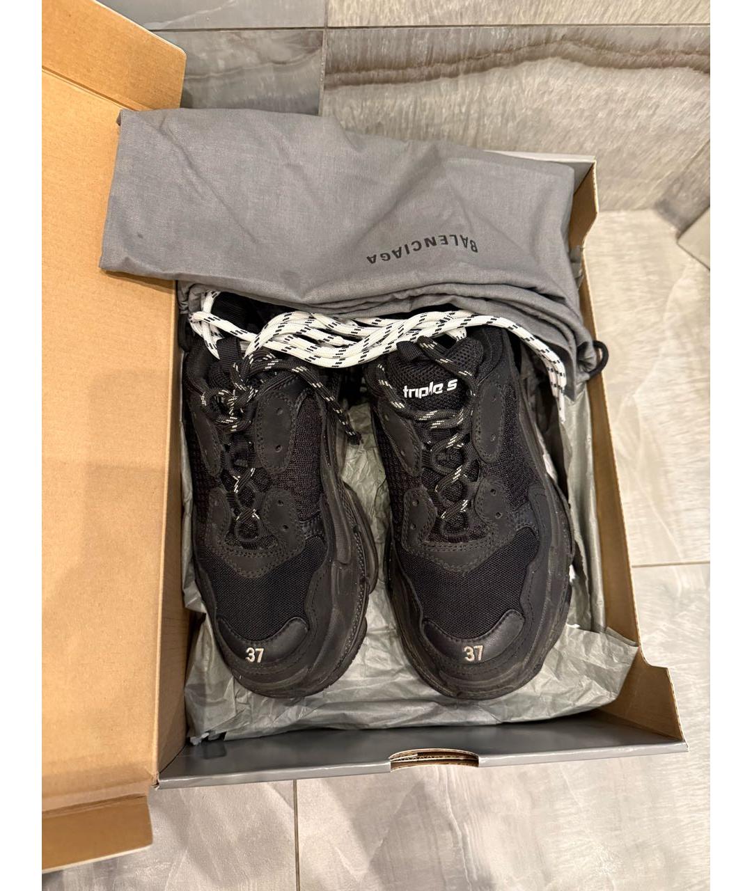 BALENCIAGA Черные кроссовки, фото 2