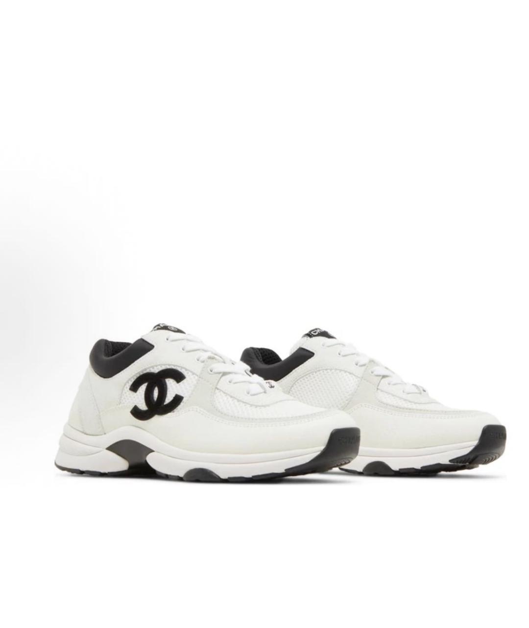 CHANEL Белые кроссовки, фото 3