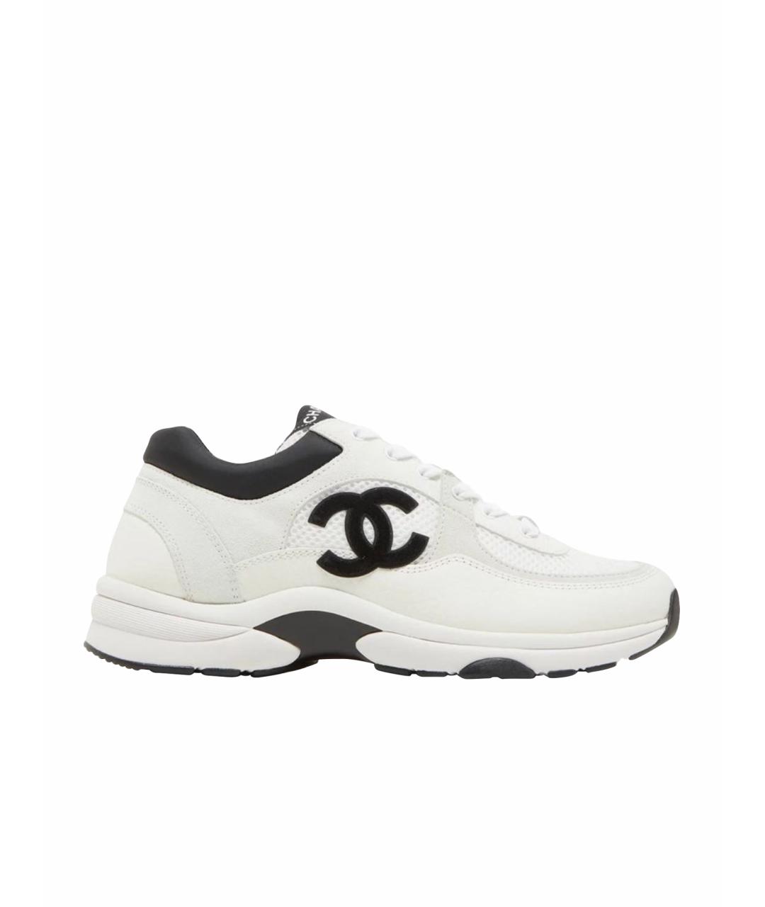 CHANEL Белые кроссовки, фото 1
