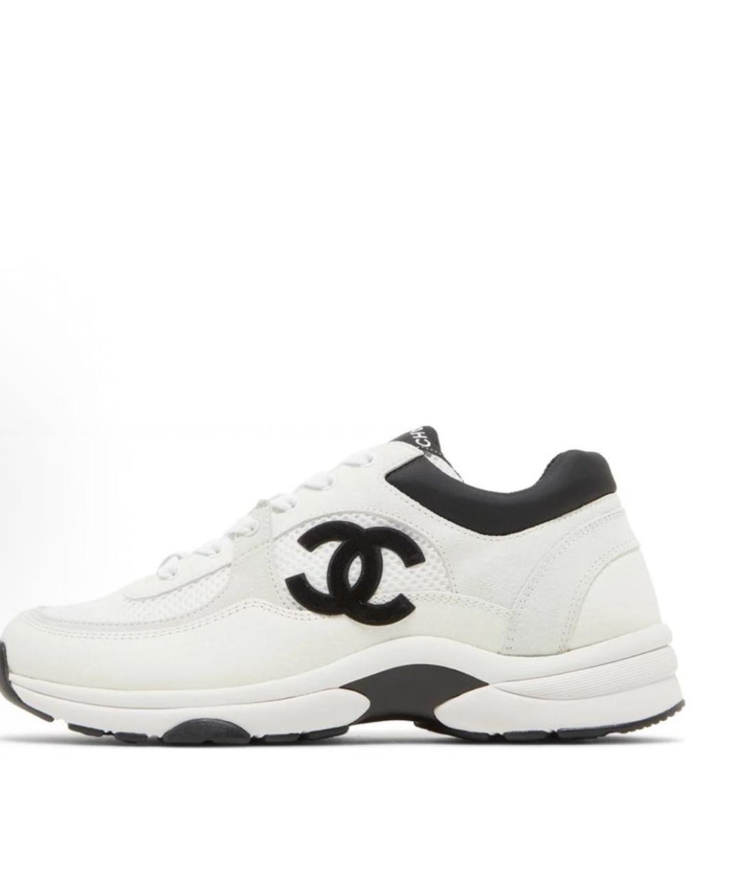 CHANEL Белые кроссовки, фото 5