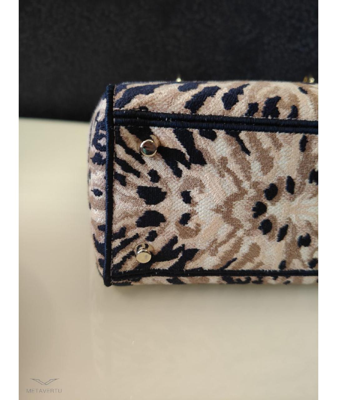 CHRISTIAN DIOR Розовая жаккардовая сумка с короткими ручками, фото 9