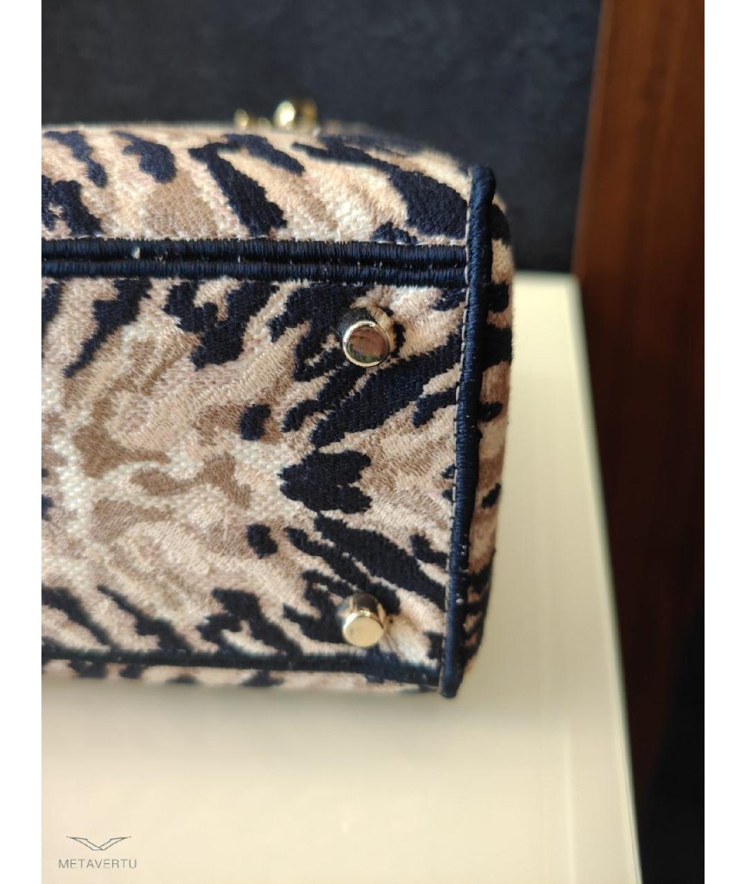 CHRISTIAN DIOR Розовая жаккардовая сумка с короткими ручками, фото 8