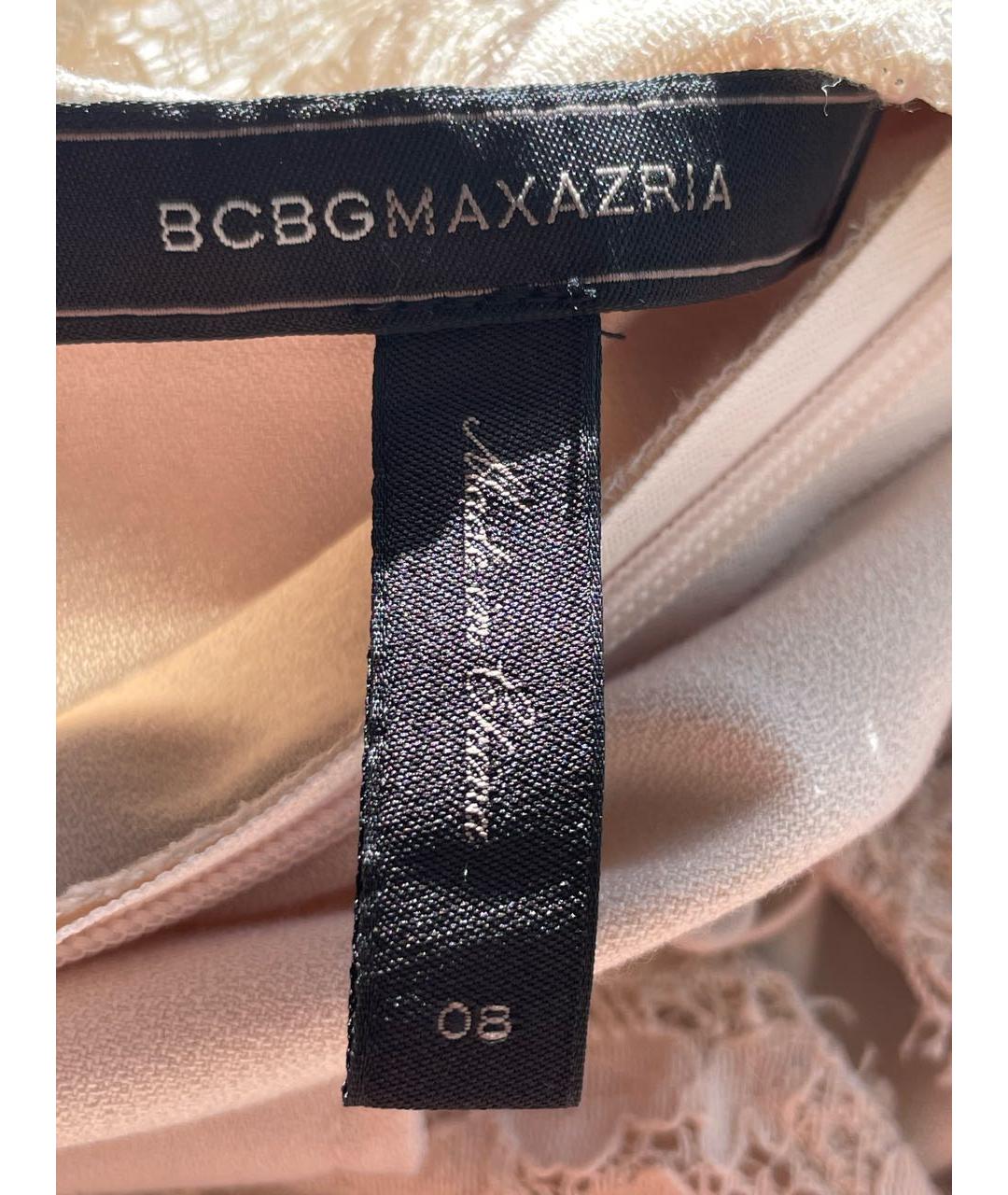 BCBG MAXAZRIA Бежевый кружевной комбинезон, фото 3