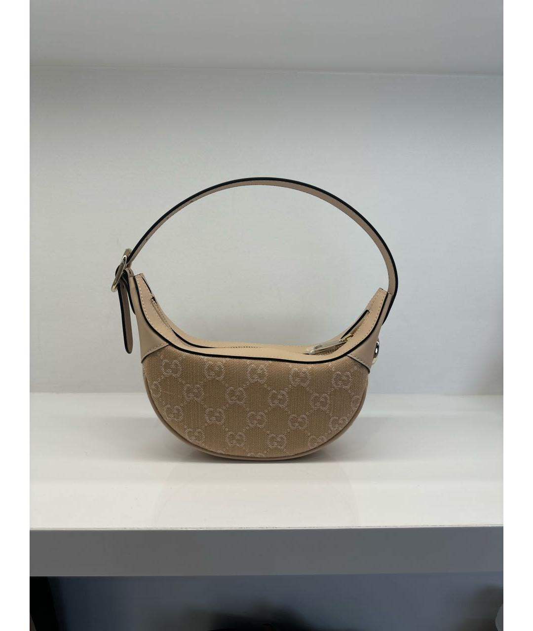 GUCCI Бежевая сумка с короткими ручками, фото 8