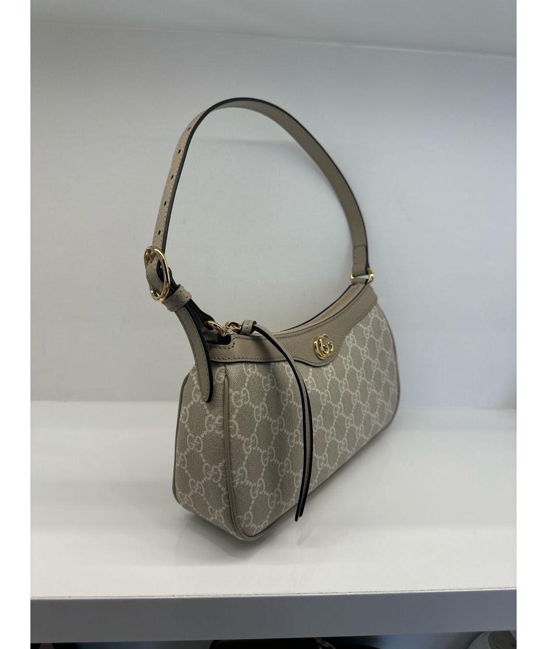 GUCCI Бежевая сумка с короткими ручками, фото 2