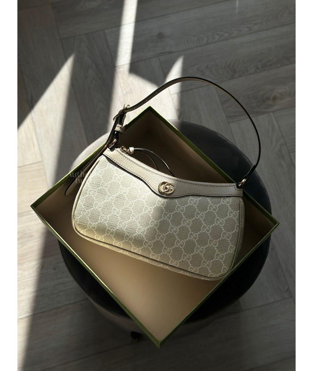 GUCCI Бежевая сумка с короткими ручками, фото 5