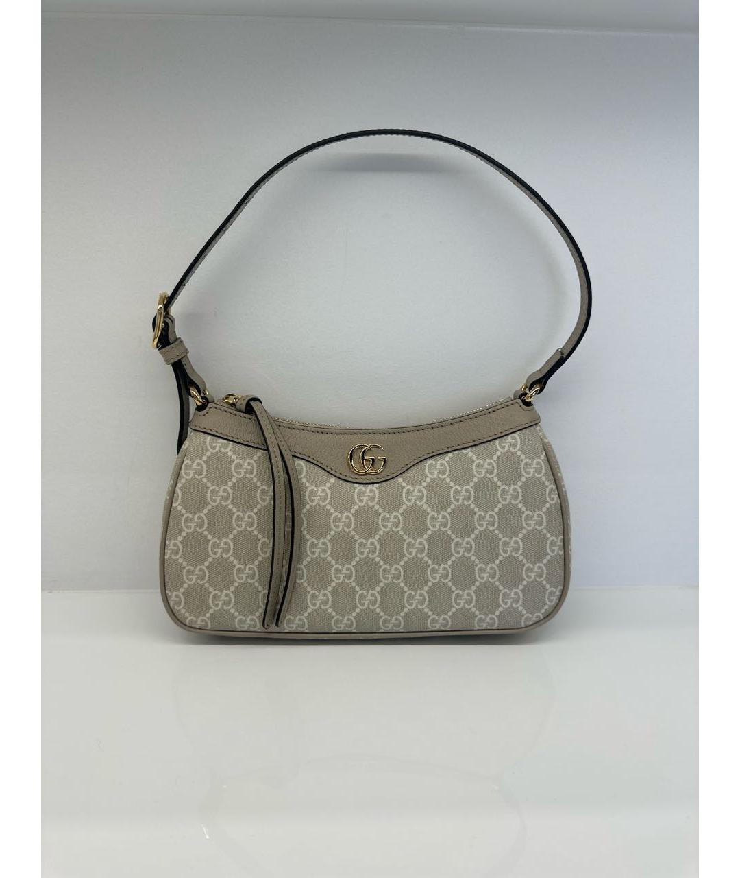 GUCCI Бежевая сумка с короткими ручками, фото 6