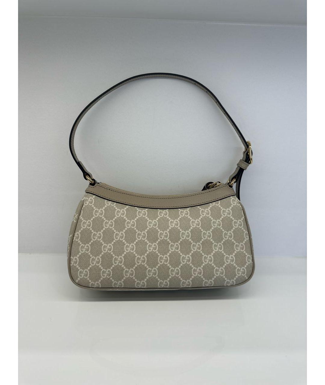 GUCCI Бежевая сумка с короткими ручками, фото 3