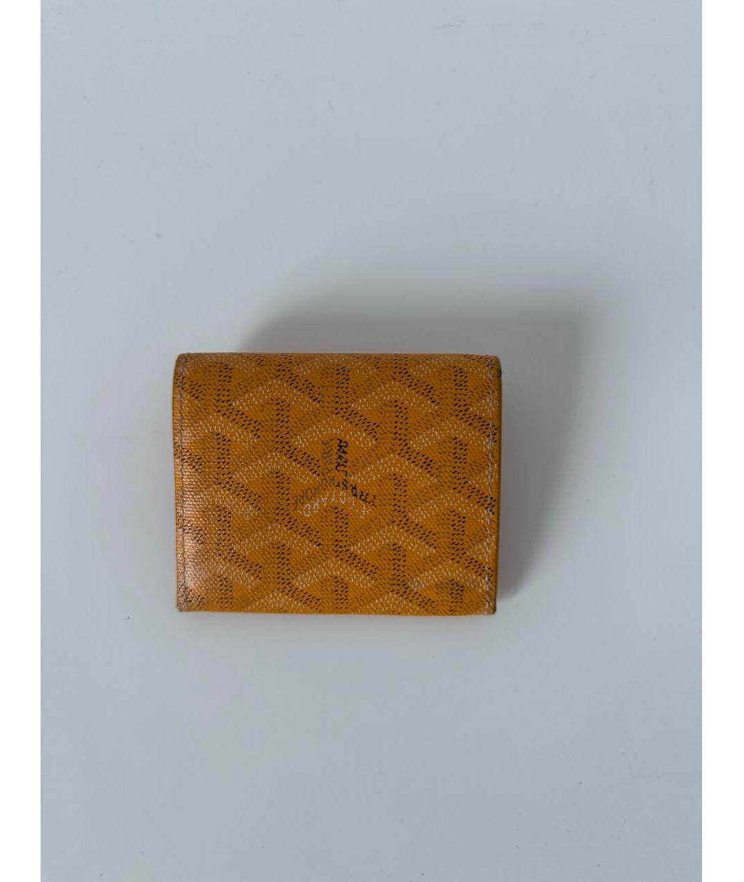 GOYARD Желтый кошелек, фото 3