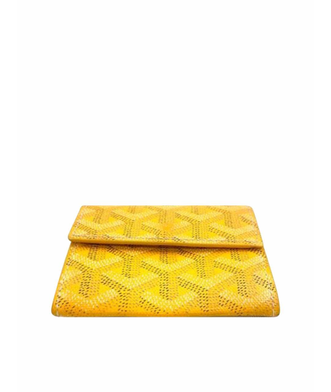 GOYARD Желтый кошелек, фото 1
