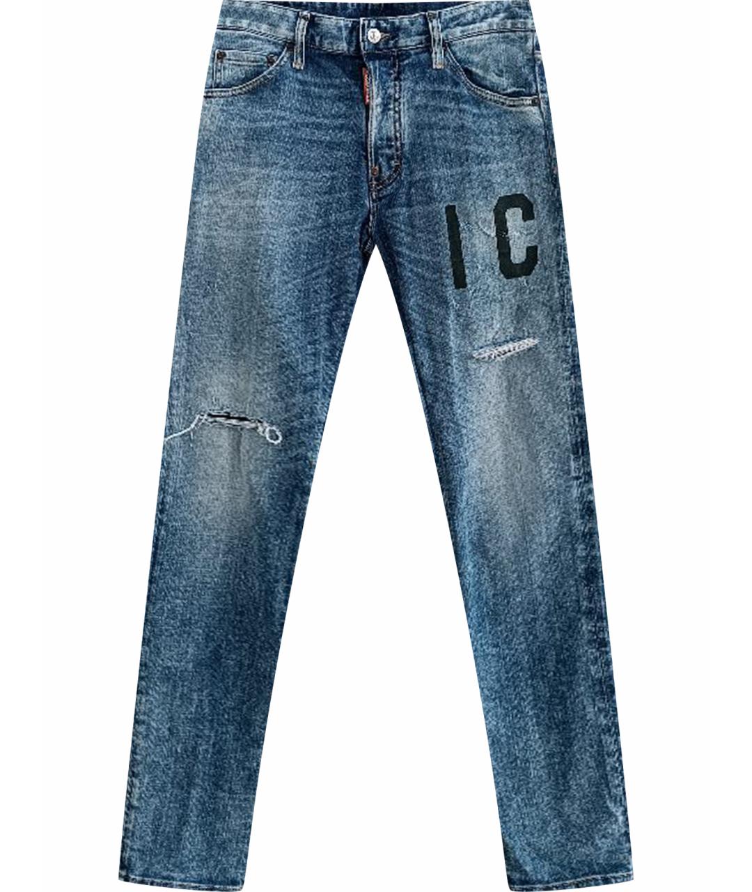 DSQUARED2 Голубые хлопковые джинсы скинни, фото 1