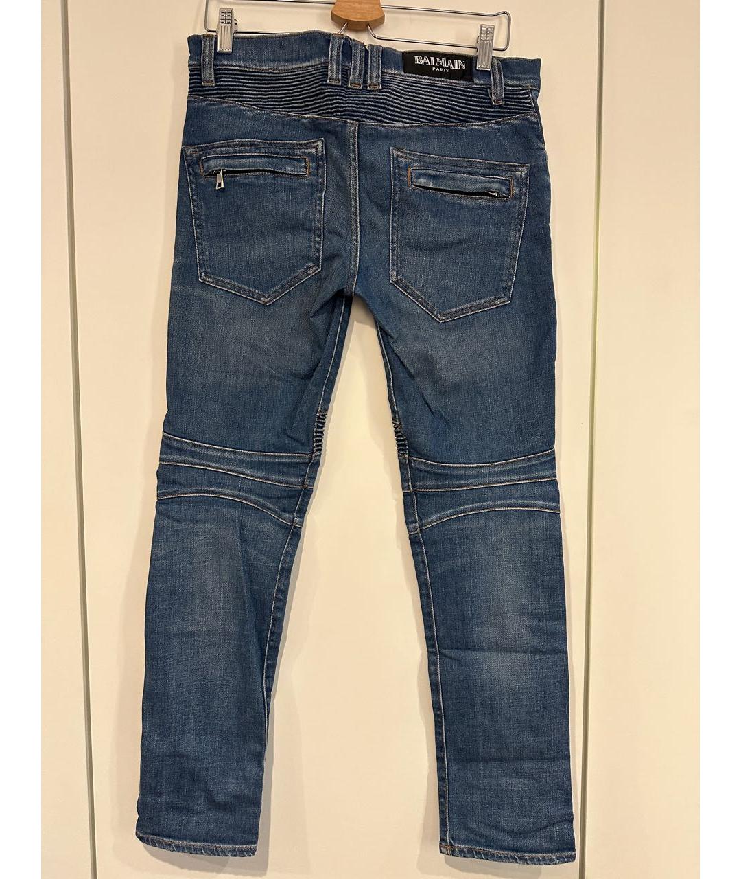 BALMAIN Синие хлопковые джинсы, фото 2