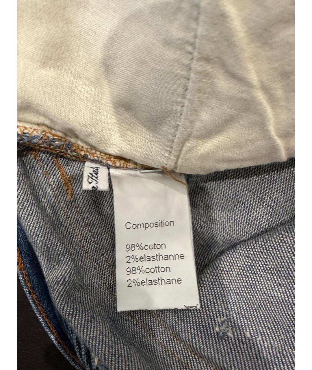 BALMAIN Синие хлопковые джинсы, фото 3