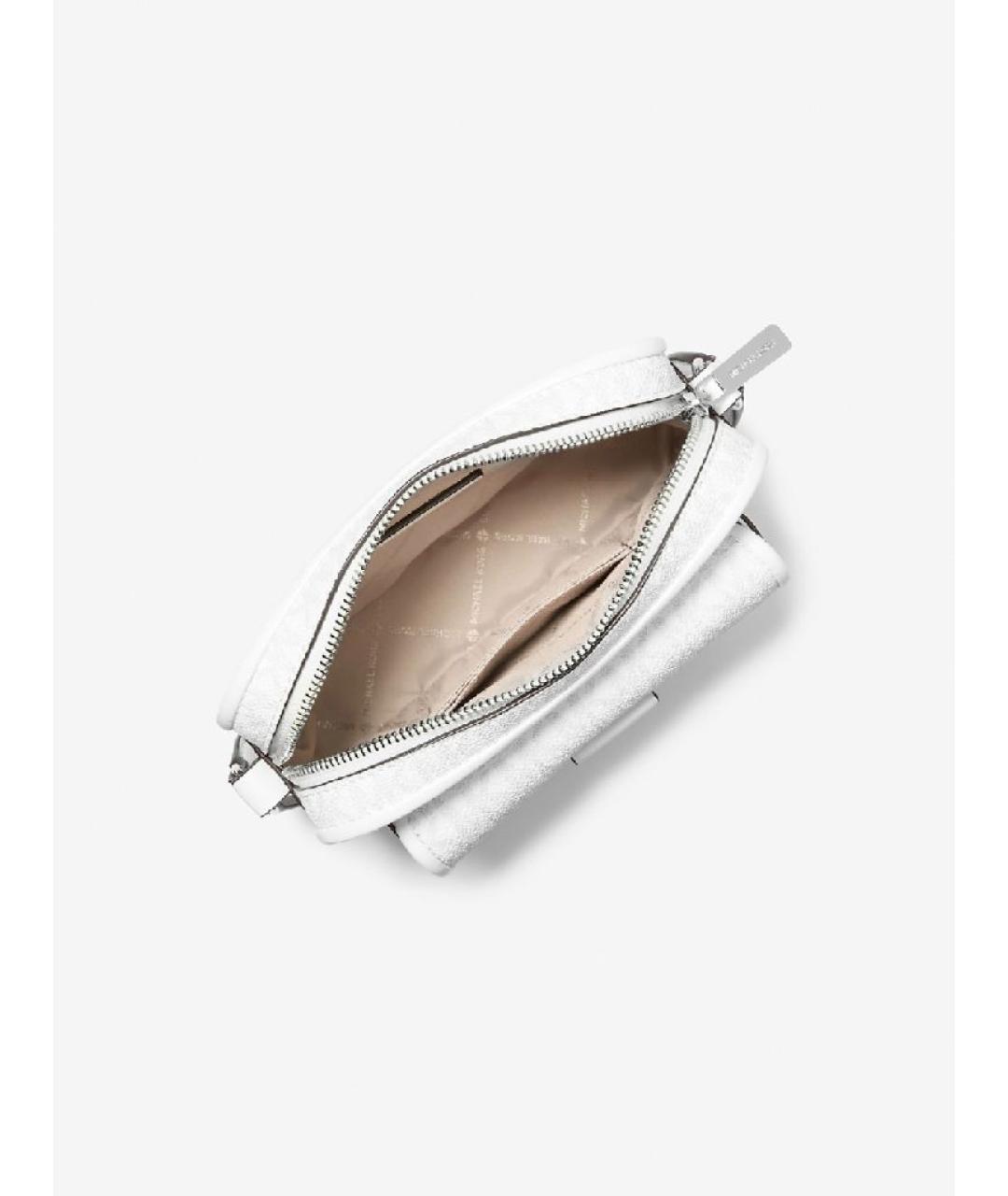 MICHAEL KORS Белая сумка через плечо из искусственной кожи, фото 2